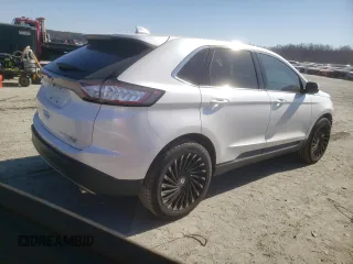 2016 Ford Edge Titanium with VIN 2FMPK4K98GBB23514, listed as a Copart auction lot 46593605 with 165,546 mi miles and Salvage Title. Bid and sale history available at carsss.com. Image 3.