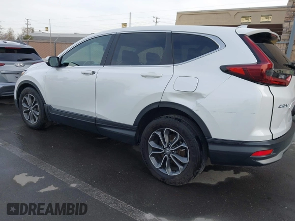 2022 Honda CR-V EX-L with VIN 7FARW1H88NE008348, listed as a IAAI auction lot 41762597 with 22,935 mi miles and . Bid and sale history available at carsss.com. Image 3.