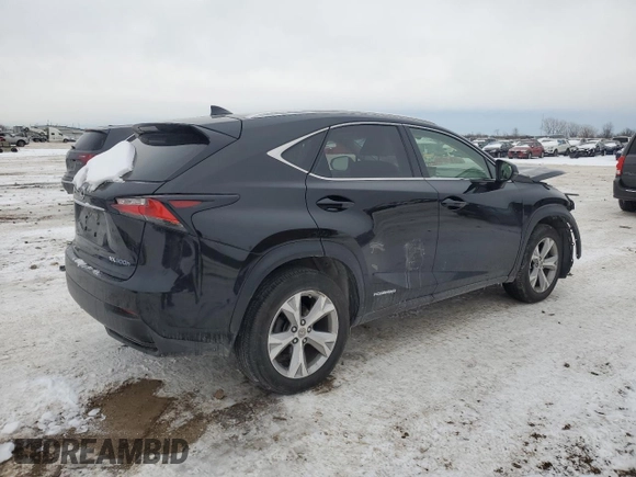 2017 Lexus NX 300h with VIN JTJBJRBZ7H2053412, listed as a Copart auction lot 44462015 with 50,076 mi miles and Salvage Title. Bid and sale history available at DreamBid. Image 3.