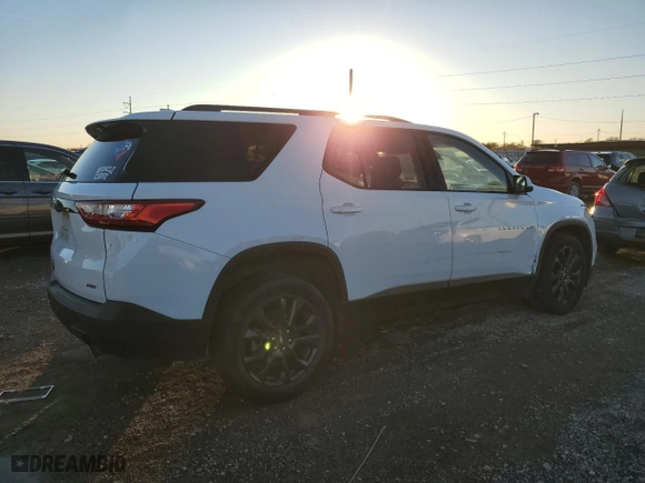 2019 Chevrolet Traverse RS with VIN 1GNERJKX8KJ135999, listed as a Copart auction lot 83758214 with 123,079 mi miles and Salvage Title. Bid and sale history available at carsss.com. Image 3.