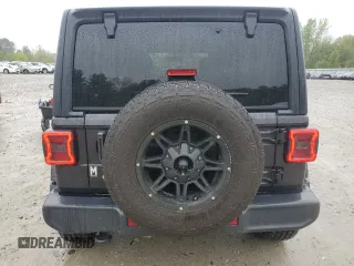 2019 Jeep Wrangler Unlimited Sahara with VIN 1C4HJXEG9KW531423, listed as a Copart auction lot 55577875 with 62,825 mi miles and Non repairable. Bid and sale history available at DreamBid. Image 6.