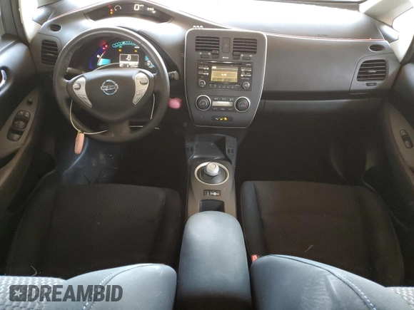 2015 Nissan LEAF SV with VIN 1N4AZ0CP2FC325684, listed as a Copart auction lot 48825085 with 38,342 mi miles and Salvage Title. Bid and sale history available at DreamBid. Image 8.
