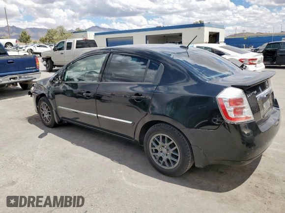 2012 Nissan Sentra S with VIN 3N1AB6AP7CL735551, listed as a Copart auction lot 59293035 with Not provided miles and Salvage title. Bid and sale history available at DreamBid. Image 2.