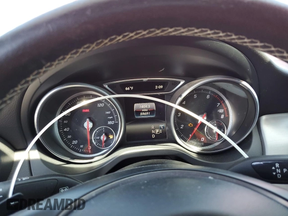 2017 Mercedes-Benz CLA with VIN WDDSJ4EB2HN400914, listed as a Copart auction lot 47244143 with 59,691 mi miles. Bid and sale history available at carsss.com. Image 9.