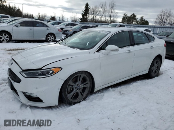 2017 Ford Fusion Sport with VIN 3FA6P0VP4HR188454, listed as a Copart auction lot 88583475 with 77,839 mi miles and Salvage Title. Bid and sale history available at carsss.com. Image 1.
