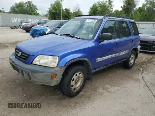 2001 Honda CR-V LX with VIN JHLRD28451C000075, listed as a Copart auction lot 52578535 with 162,179 mi miles and Salvage Title. Bid and sale history available at carsss.com. Image 1.