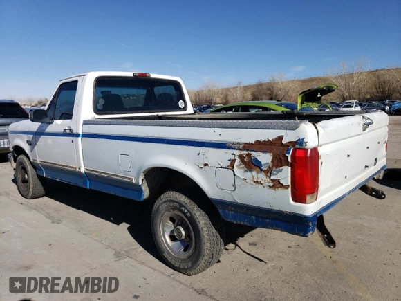 1995 Ford F-150 with VIN 1FTEF14N7SLB10674, listed as a Copart auction lot 48249815 with 183,744 mi miles and Clean Title. Bid and sale history available at carsss.com. Image 2.