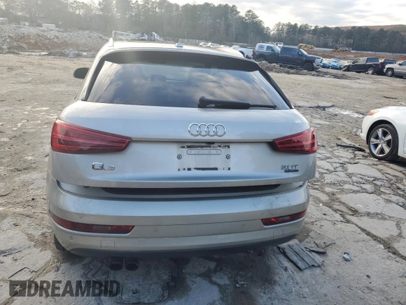 2017 Audi Q3 Premium with VIN WA1ECCFSXHR014254, listed as a Copart auction lot 70055482 with 120,723 mi miles. Bid and sale history available at carsss.com. Image 6.