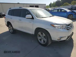 2012 Toyota Highlander Limited with VIN 5TDDK3EH4CS157298, listed as a Copart auction lot 55071475 with 169,477 mi miles and Salvage title. Bid and sale history available at DreamBid. Image 4.