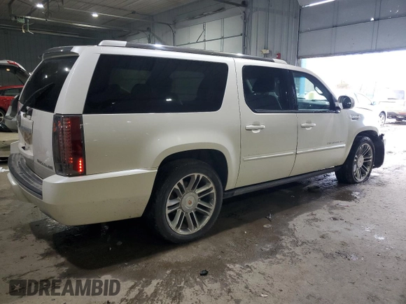 2013 Cadillac Escalade ESV Premium z VIN 1GYS4JEF9DR265575, wystawiony jako Copart lot #46358615 z przebiegiem 285 576 mil mil oraz Szkoda całkowita • Salvage title. Historia ofert i sprzedaży dostępna na DreamBid. Obrazek 3.
