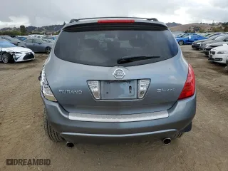 2006 Nissan Murano SE with VIN JN8AZ08W96W551167, listed as a Copart auction lot 80216804 with 138,531 mi miles and Salvage Title. Bid and sale history available at carsss.com. Image 6.