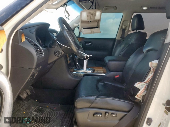 2014 Infiniti QX80 with VIN JN8AZ2NF9E9556026, listed as a Copart auction lot 58064825 with 177,104 mi miles and Salvage title. Bid and sale history available at DreamBid. Image 7.
