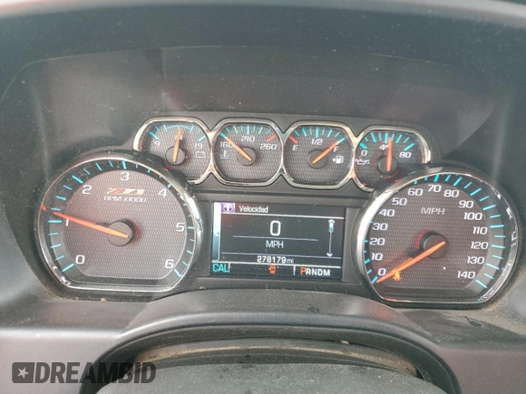 2015 Chevrolet Silverado 1500 LTZ with VIN 3GCUKSEC1FG173671, listed as a Copart auction lot 54342155 with 278,179 mi miles and Salvage Title. Bid and sale history available at DreamBid. Image 9.