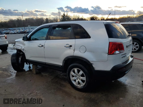 2012 Kia Sorento LX with VIN 5XYKT4A15CG267518, listed as a Copart auction lot 46803705 with 0 mi miles and Non Repairable. Bid and sale history available at carsss.com. Image 2.
