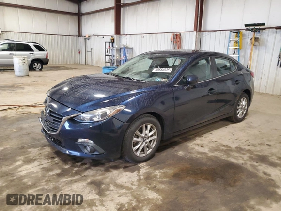 2016 Mazda 3 i Touring z VIN JM1BM1V73G1348484, wystawiony jako Copart lot #60684625 z przebiegiem 58 770 mil mil oraz Szkoda całkowita • Salvage title. Historia ofert i sprzedaży dostępna na DreamBid. Obrazek 1.