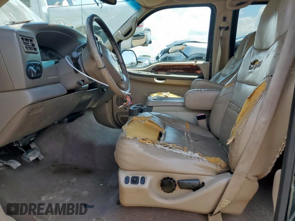 2000 Ford Excursion Limited z VIN 1FMNU42L0YED60100, wystawiony jako Copart lot #58760345 z przebiegiem 239 477 mil mil oraz Szkoda całkowita • Salvage title. Historia ofert i sprzedaży dostępna na DreamBid. Obrazek 7.