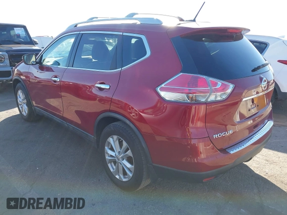 2015 Nissan Rogue S with VIN 5N1AT2MT1FC770397, listed as a IAAI auction lot 41599455 with 84,637 mi miles. Bid and sale history available at carsss.com. Image 3.
