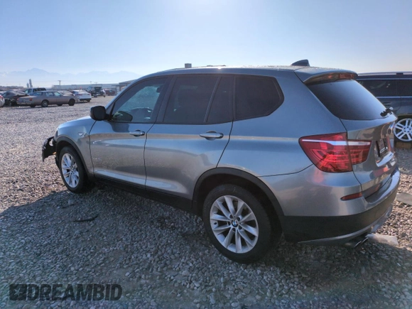 2013 BMW X3 xDrive28i with VIN 5UXWX9C55D0D08550, listed as a Copart auction lot 43002315 with 158,201 mi miles and Salvage Title. Bid and sale history available at carsss.com. Image 2.
