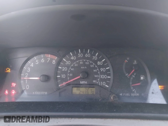 2005 Toyota Corolla CE with VIN 1NXBR32E25Z563569, listed as a IAAI auction lot 42100384 with 243,610 mi miles and . Bid and sale history available at DreamBid. Image 7.