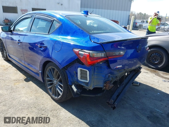 2019 Acura ILX w/Premium/A-Spec Pkg with VIN 19UDE2F80KA001840, listed as a IAAI auction lot 41838274 with 55,480 mi miles. Bid and sale history available at carsss.com. Image 3.