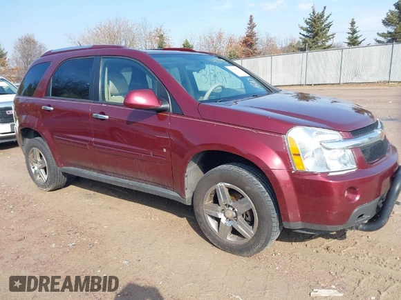 2009 Chevrolet Equinox LTZ with VIN 2CNDL83FX96234556, listed as a IAAI auction lot 41904038 with 216,824 mi miles. Bid and sale history available at carsss.com. Image 1.
