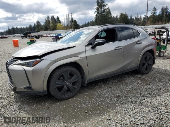 2021 Lexus UX with VIN JTHP9JBH6M2046244, listed as a Copart auction lot 51622495 with 69,021 mi miles and Salvage Title. Bid and sale history available at carsss.com. Image 1.