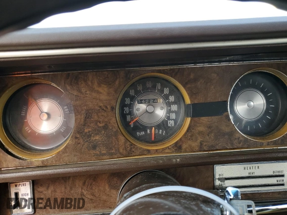 1970 Oldsmobile Cutlass with VIN 342570Z127532, listed as a Copart auction lot 49906135 with 34,224 mi miles and Salvage Title. Bid and sale history available at DreamBid. Image 9.
