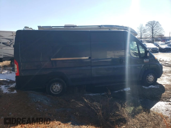 2020 Ram ProMaster Cargo with VIN 3C6URVJG2LE140568, listed as a Copart auction lot 88112275 with Not Provided miles and Clean Title. Bid and sale history available at carsss.com. Image 3.