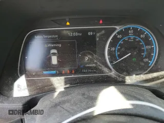 2023 Nissan LEAF SV Plus with VIN 1N4CZ1CV6PC551242, listed as a Copart auction lot 60410285 with 18,414 mi miles and Salvage title. Bid and sale history available at DreamBid. Image 9.