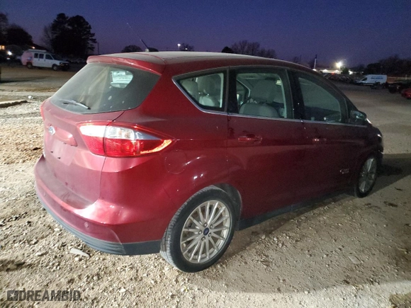 2013 Ford C-Max Energi SEL with VIN 1FADP5CU0DL524168, listed as a Copart auction lot 86360124 with 0 mi miles and Non Repairable. Bid and sale history available at carsss.com. Image 3.