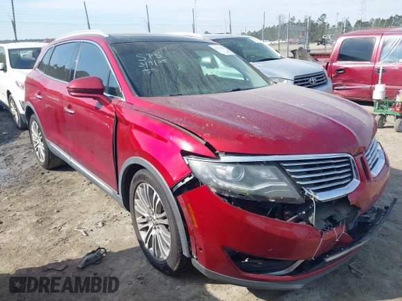 2016 Lincoln MKX Reserve z VIN 2LMTJ6LP5GBL67782, wystawiony jako IAAI lot #41773598 z przebiegiem 119 601 mil mil oraz . Historia ofert i sprzedaży dostępna na DreamBid. Obrazek 1.