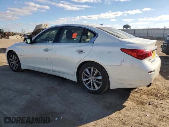 2017 Infiniti Q50 2.0t Sport with VIN JN1CV7AR9HM681349, listed as a Copart auction lot 79886244 with 67,874 mi miles and Salvage Title. Bid and sale history available at carsss.com. Image 2.