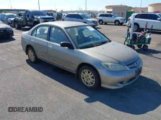 2005 Honda Civic LX with VIN 2HGES16535H569177, listed as a IAAI auction lot 41882245 with 98,173 mi miles and . Bid and sale history available at carsss.com. Image 1.