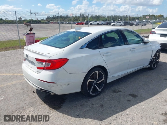 2018 Honda Accord Sedan Sport 1.5T with VIN 1HGCV1F34JA244172, listed as a IAAI auction lot 41589367 with 81,605 mi miles. Bid and sale history available at carsss.com. Image 4.