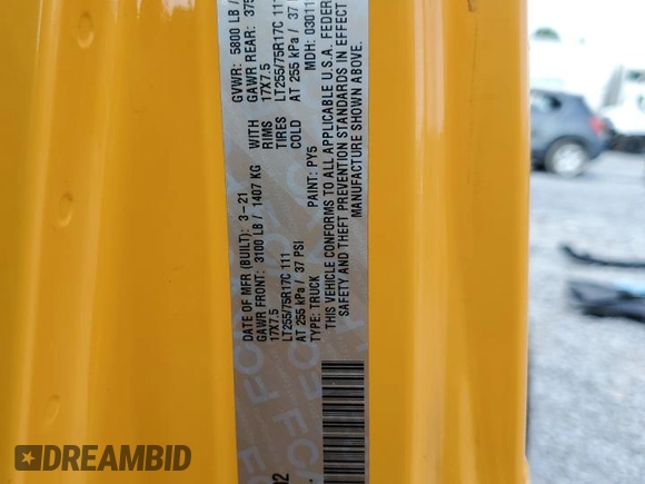 2021 Jeep Gladiator Sport S с VIN 1C6HJTAG9ML561192, выставлен на аукционе Copart как лот 61616395 с пробегом 76 399 миль миль и Списание • Salvage title. История ставок и продаж доступна на DreamBid. Изображение 12.