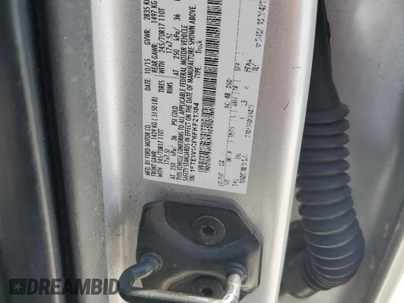 2015 Ford F-150 XL with VIN 1FTEW1CP6FKF21384, listed as a Copart auction lot 64250545 with 259,879 mi miles and Salvage title. Bid and sale history available at DreamBid. Image 12.