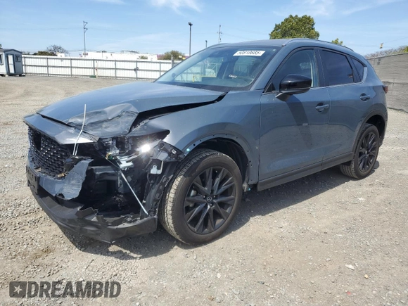 2023 Mazda CX-5 2.5 S Carbon Edition with VIN JM3KFBCM0P0256626, listed as a Copart auction lot 50818685 with 13,338 mi miles and Salvage Title. Bid and sale history available at carsss.com. Image 1.