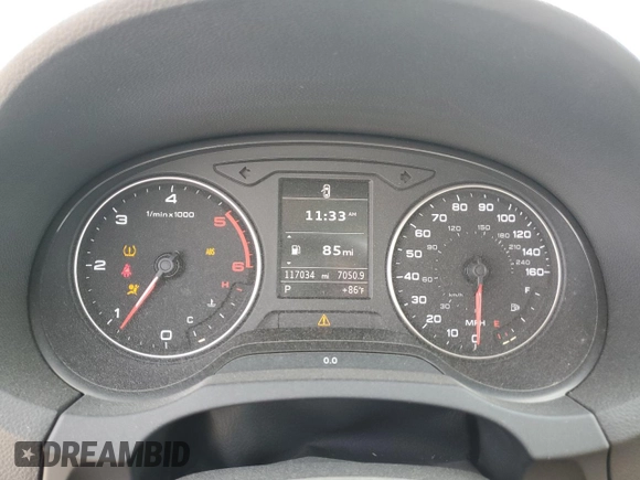 2015 Audi A3 2.0 TDI Premium Plus with VIN WAUCJGFF1F1055989, listed as a Copart auction lot 72063564 with 117,034 mi miles and Salvage Title. Bid and sale history available at carsss.com. Image 9.
