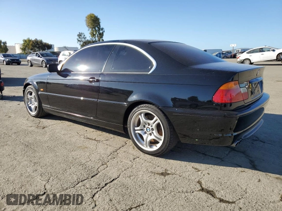 2001 BMW 3 Series 330Ci with VIN WBABN53421JU30014, listed as a Copart auction lot 46181895 with 238,938 mi miles and Salvage Title. Bid and sale history available at carsss.com. Image 2.