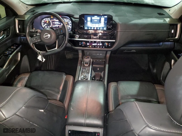 2022 Nissan Pathfinder Platinum with VIN 5N1DR3DK4NC265624, listed as a Copart auction lot 87574605 with 42,063 mi miles and Salvage Title. Bid and sale history available at carsss.com. Image 8.