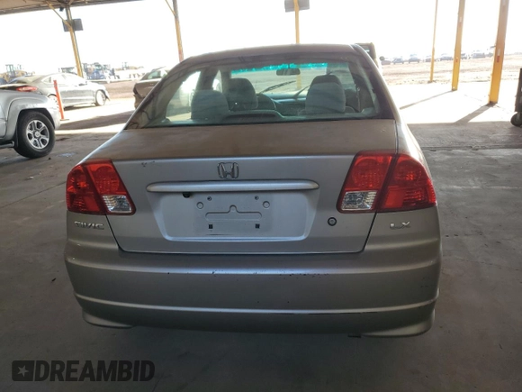 2004 Honda Civic LX with VIN 2HGES15534H534008, listed as a Copart auction lot 45570955 with 209,480 mi miles and Salvage Title. Bid and sale history available at DreamBid. Image 6.