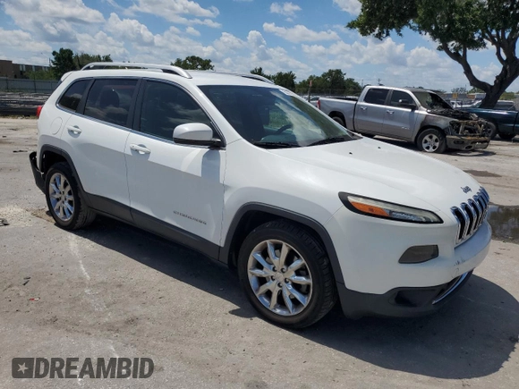 2014 Jeep Cherokee Limited with VIN 1C4PJLDS8EW204333, listed as a Copart auction lot 56590965 with 88,739 mi miles and Salvage title. Bid and sale history available at DreamBid. Image 4.