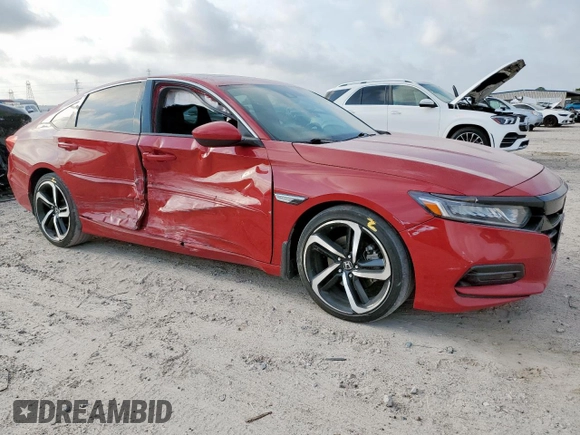 2020 Honda Accord Sport with VIN 1HGCV2F32LA014672, listed as a Copart auction lot 57562865 with 97,787 mi miles and Salvage title. Bid and sale history available at DreamBid. Image 4.