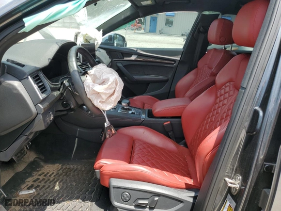 2018 Audi SQ5 Premium Plus with VIN WA1A4AFY7J2146620, listed as a Copart auction lot 57769854 with 64,493 mi miles and Non Repairable. Bid and sale history available at carsss.com. Image 7.
