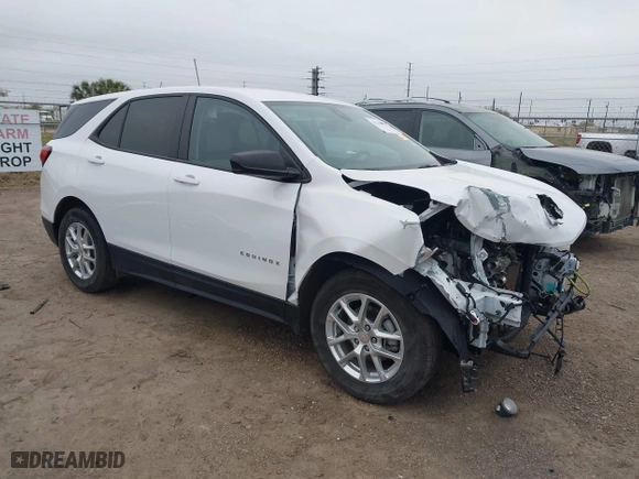 2024 Chevrolet Equinox LS with VIN 3GNAXHEG9RL226517, listed as a IAAI auction lot 41312973 with 27,818 mi miles. Bid and sale history available at carsss.com. Image 1.