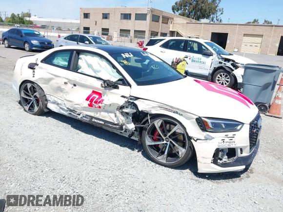 2018 Audi RS 5 z VIN WUAPWAF55JA903152, wystawiony jako IAAI lot #42193996 z przebiegiem 95 730 mil mil oraz . Historia ofert i sprzedaży dostępna na DreamBid. Obrazek 1.