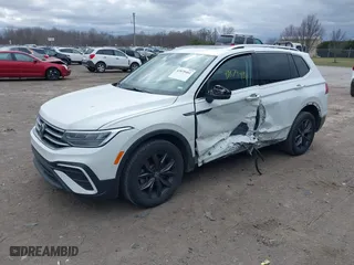 2022 Volkswagen Tiguan SE with VIN 3VV3B7AX0NM168531, listed as a IAAI auction lot 41879481 with 56,022 mi miles. Bid and sale history available at carsss.com. Image 2.