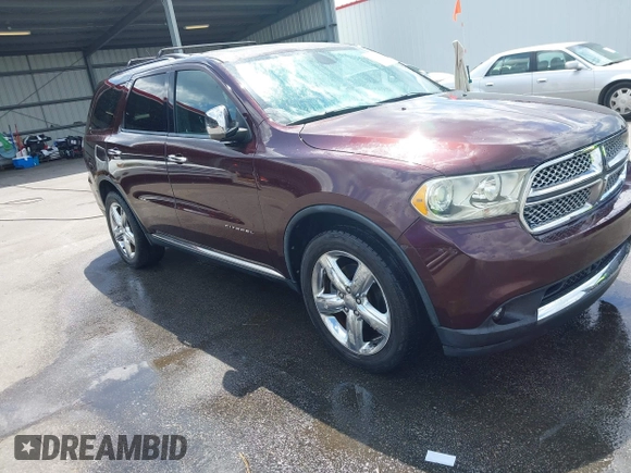 2012 Dodge Durango Citadel with VIN 1C4RDHEG0CC247392, listed as a IAAI auction lot 41999685 with 125,901 mi miles and . Bid and sale history available at DreamBid. Image 1.