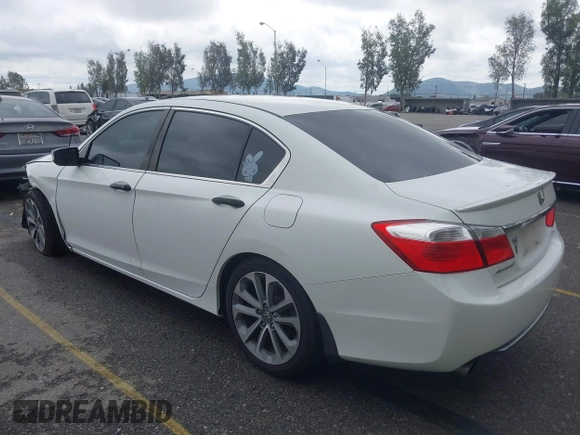 2014 Honda Accord Sedan Sport with VIN 1HGCR2F51EA068845, listed as a IAAI auction lot 41885619 with 201,542 mi miles. Bid and sale history available at carsss.com. Image 3.