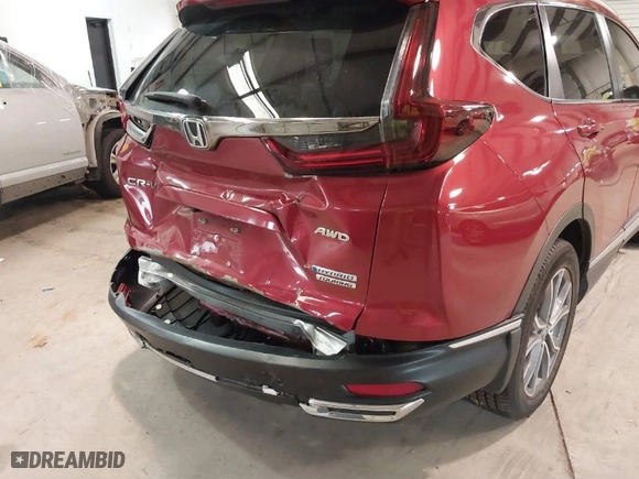 2022 Honda CR-V Hybrid Touring with VIN 5J6RT6H93NL046068, listed as a IAAI auction lot 41484892 with 23,916 mi miles. Bid and sale history available at carsss.com. Image 19.